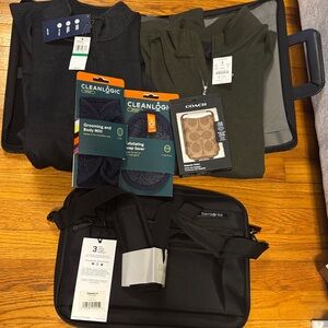 Samsonite Black and Gray Laptop Bag- guys bundle